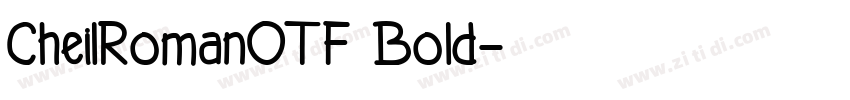 CheilRomanOTF Bold字体转换